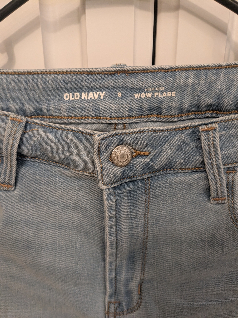 Old Navy Light Blue High-Rise Wow Flare Jeans